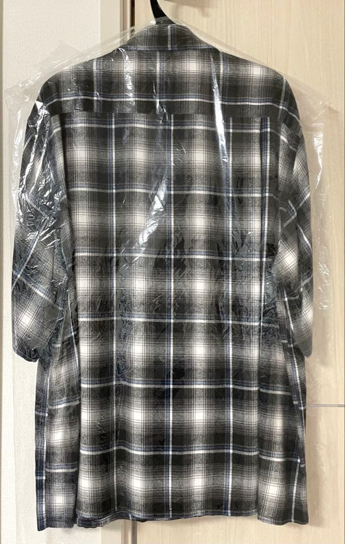 最終値下 ワコマリア OMBRE CHECK OPEN COLLAR SHIRT