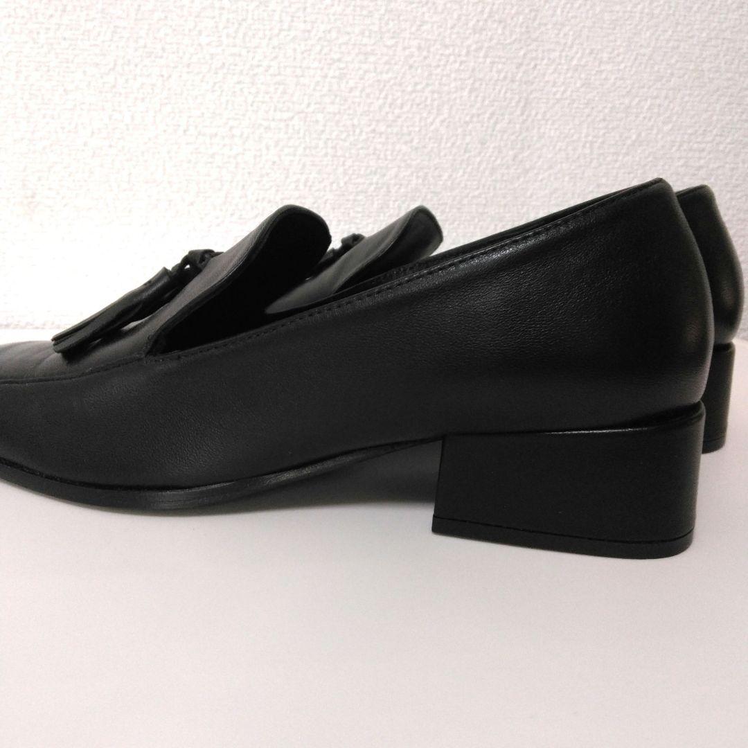 【 FABIO RUSCONI】タッセルローファー/ブラック 24.5 未使用