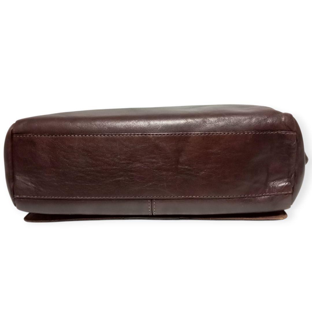 土屋鞄製造所 トーンオイルヌメ ショルダーバッグ ダークブラウンA4収納可 本革
