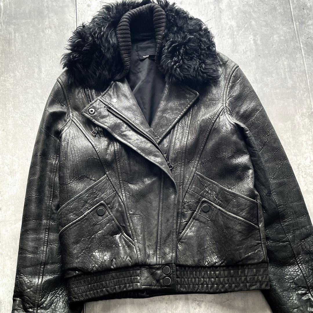 00s alexander wang 3wayレザージャケット 短丈　g-1