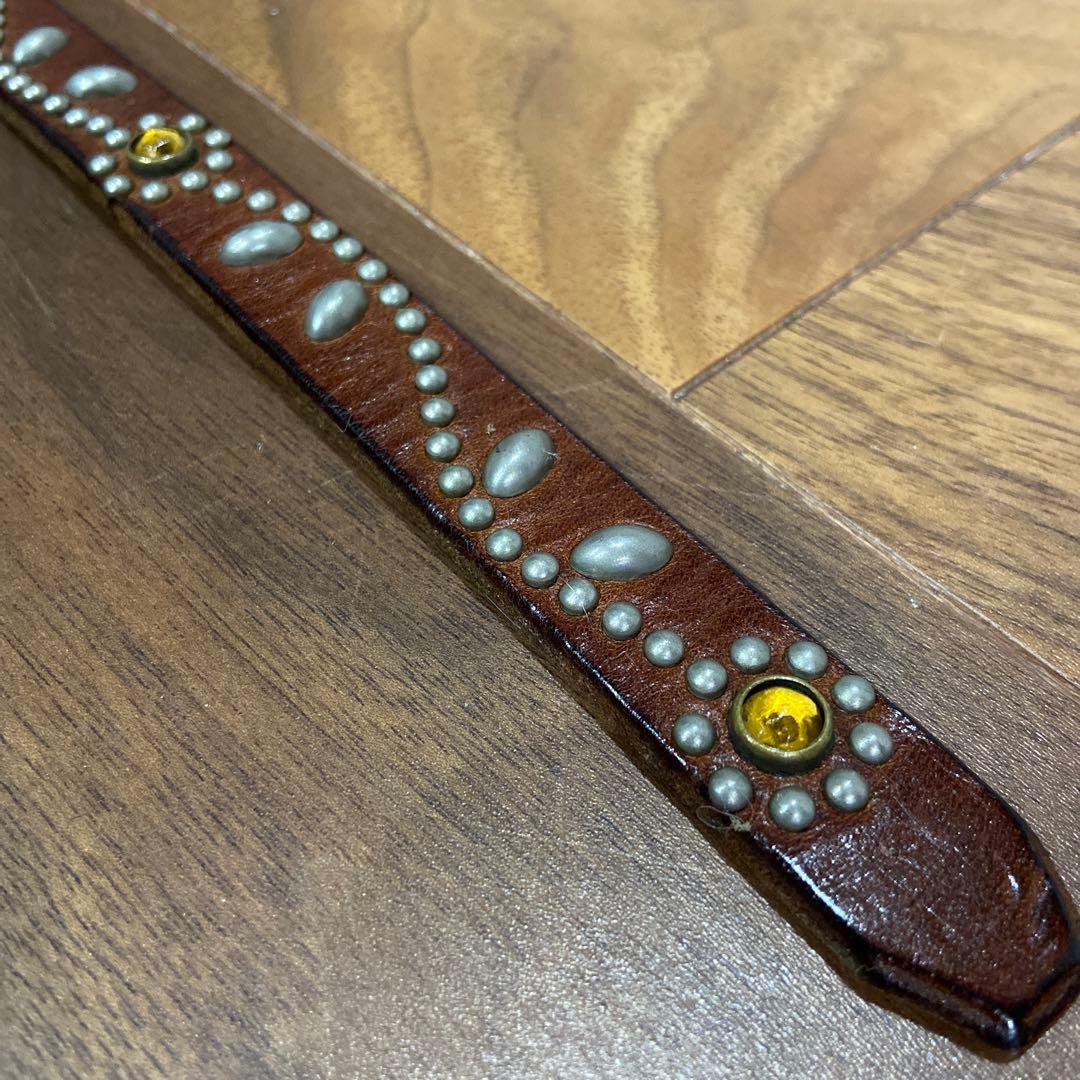 HTC フラワースタッズ ナローベルト イエローストーン 34inch