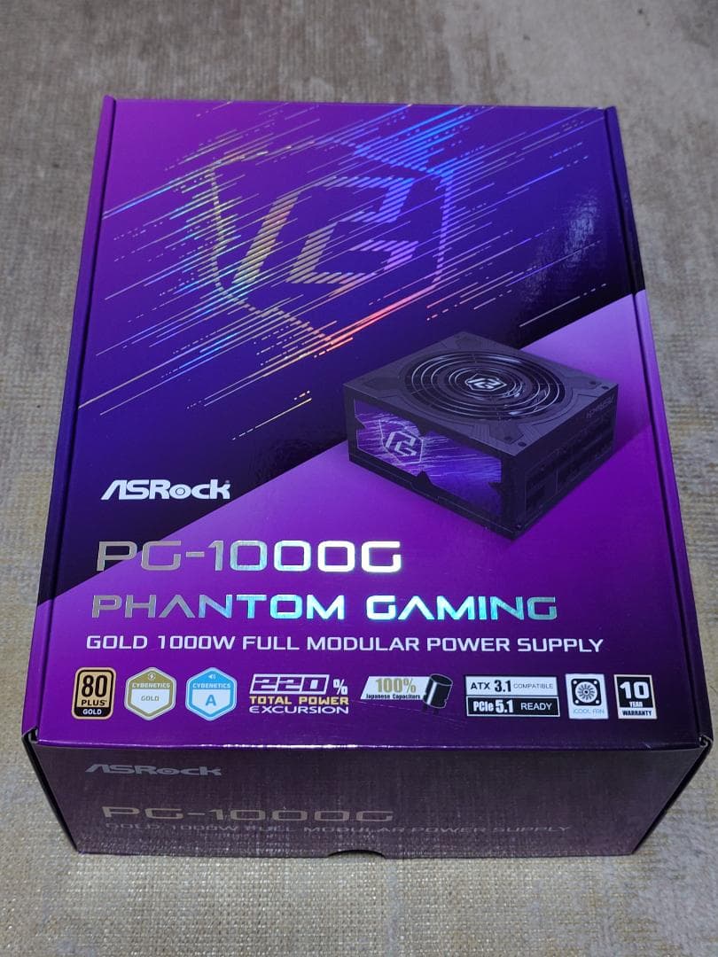 ASRock PG-1000G 1000W 電源ユニット