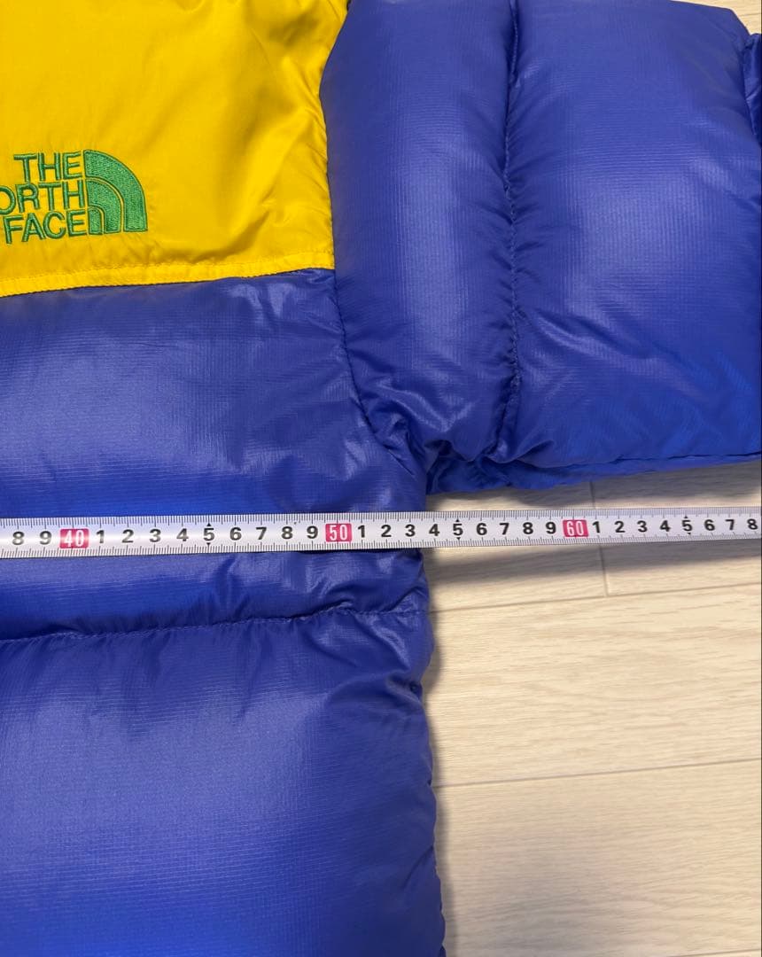 値下げ！THE NORTH FACE ダウンジャケット 青/黄