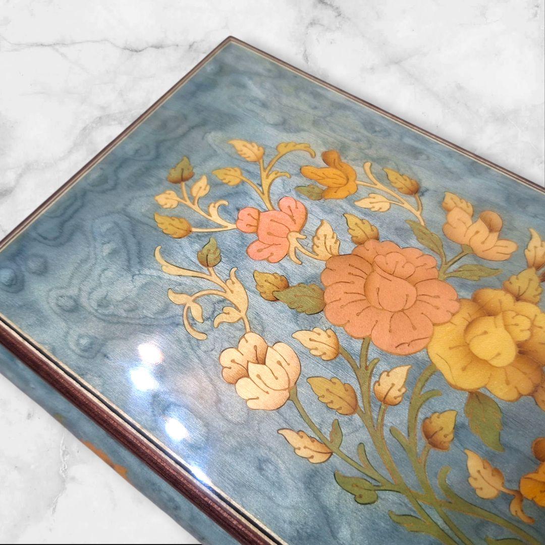 Demain イタリア製 象嵌オルゴールBOX ボレロ 高級ジュエリーケース