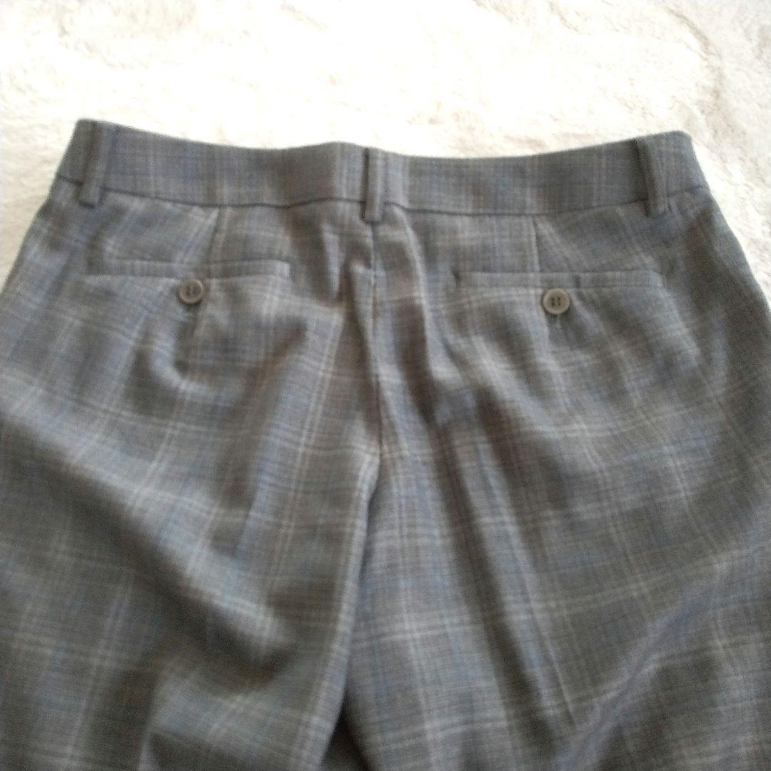 【REDA スーツカンパニー】大きいサイズ 42　チェック パンツ スーツ 1B