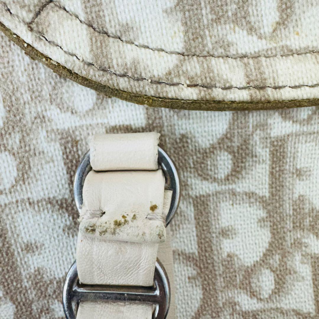 ✨Dior✨ディオール✨CD✨トロッター柄✨ベージュ✨リボン✨ハンドバッグ✨