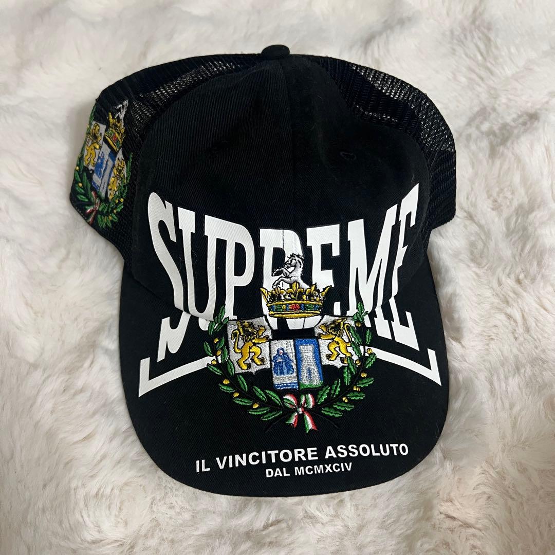 帽子 Supreme Crest Mesh Back 6-Panel BLACK