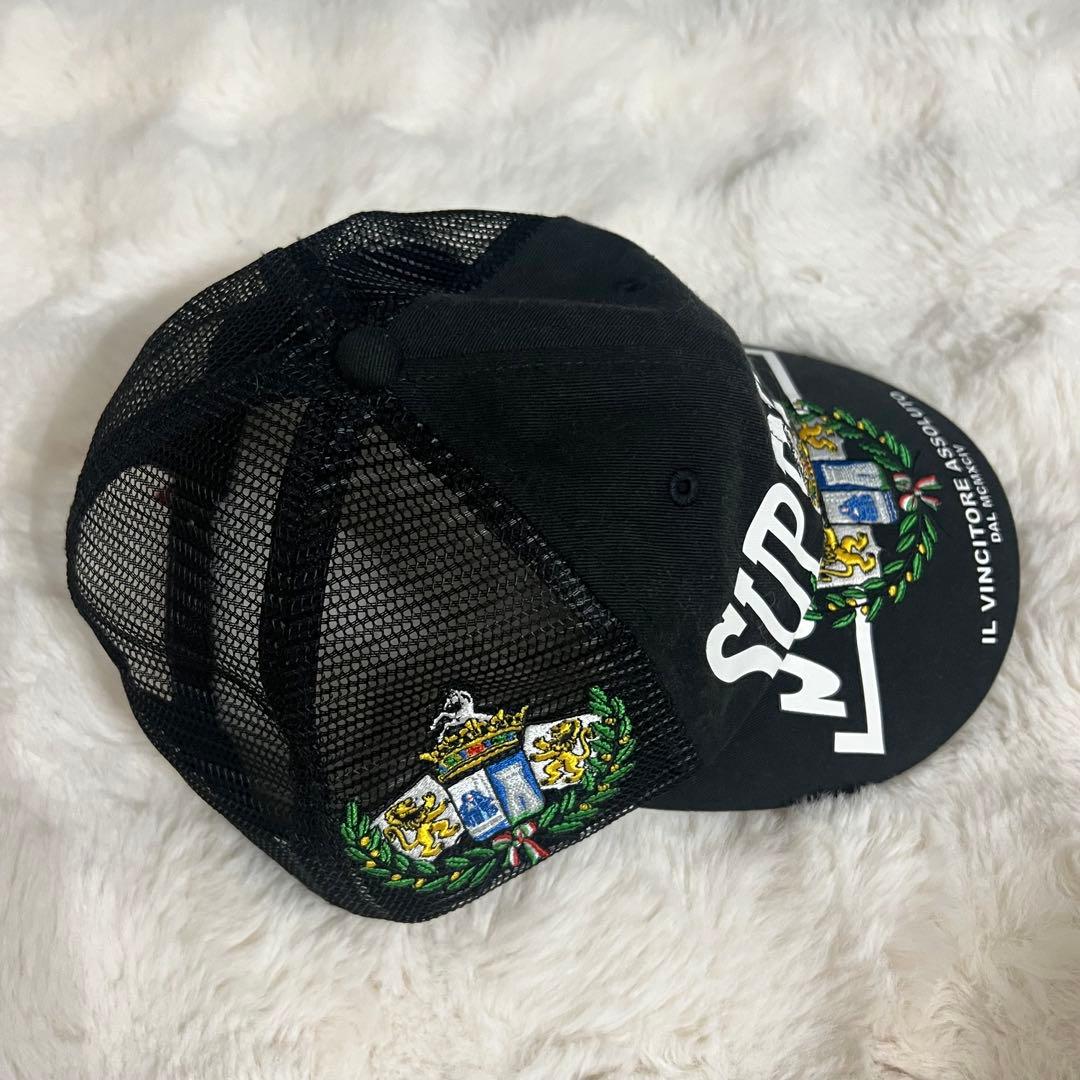 帽子 Supreme Crest Mesh Back 6-Panel BLACK