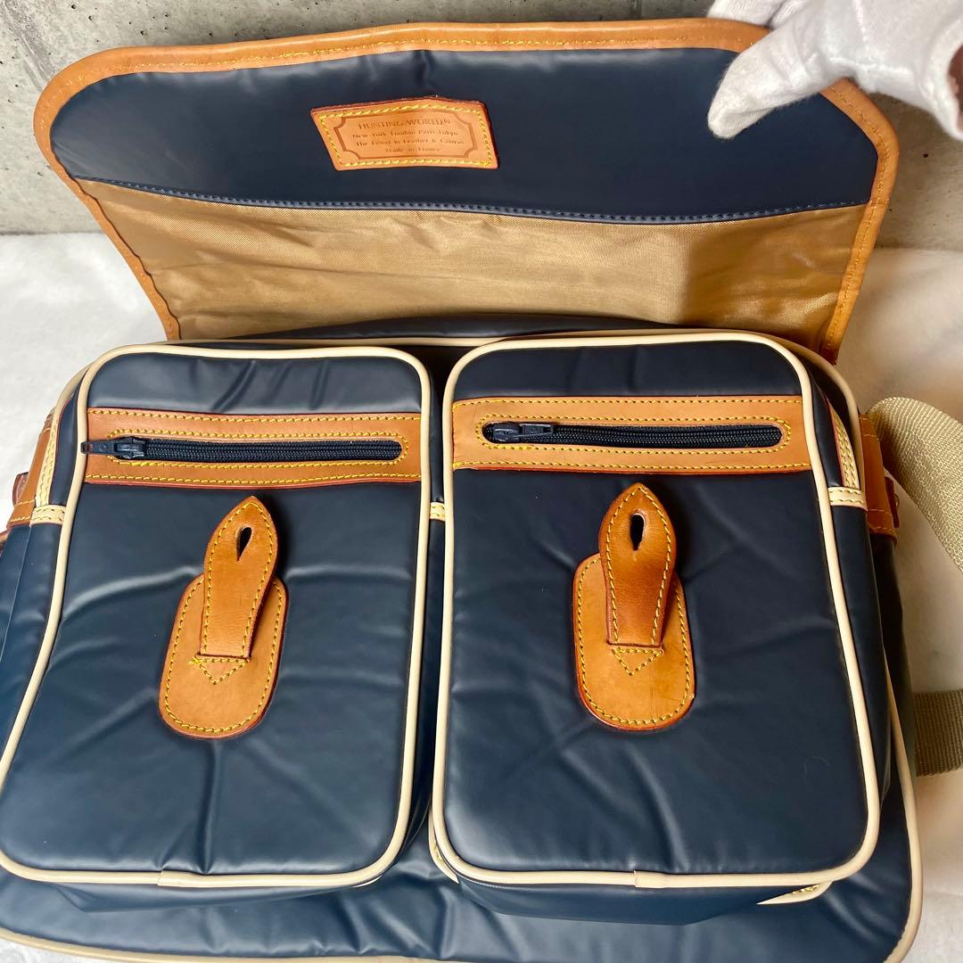 美品】HUNTING WORLD キャリーオール ショルダーバッグ