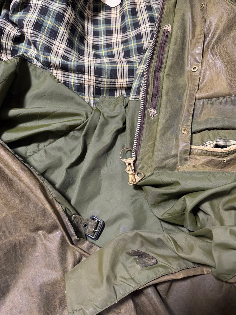 80s Barbour Burghrey オイルドジャケット　42