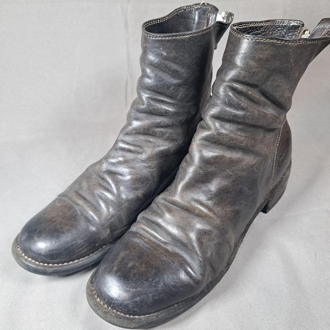 難あり　GUIDI　グイディ　バックジップ　ホースレザー　ブーツ　39
