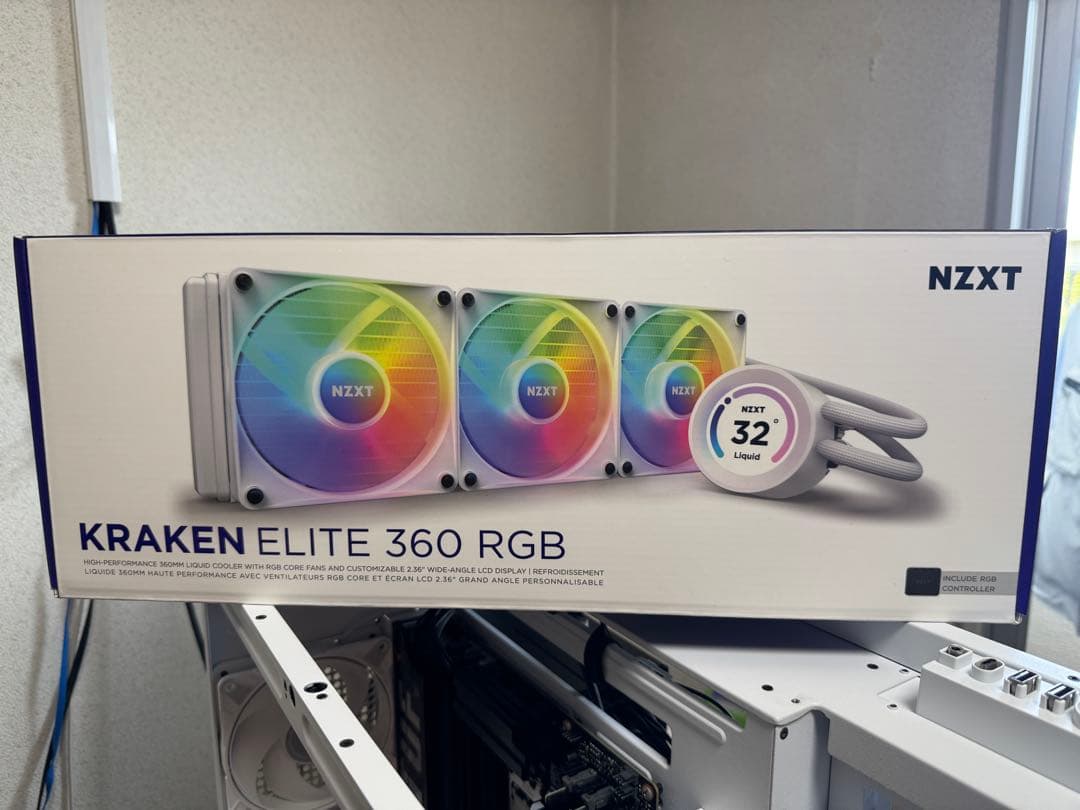 PC用ファン・クーラー NZXT KRAKEN ELITE 360 RGB KR36E-W1