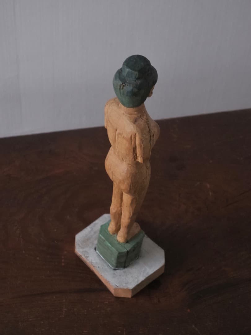立位の裸婦　木彫　古物　人形　置物　民藝　オブジェ　古道具　13