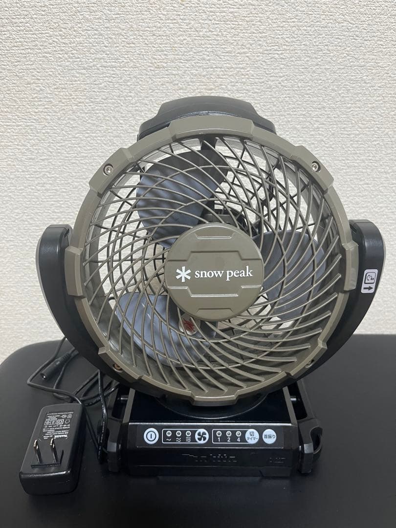  peak 扇風機 グレー ACアダプター