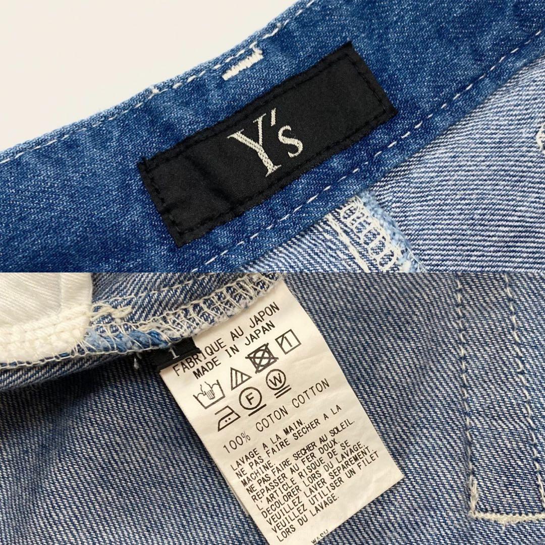 Y's ワイズ SPOTTED DENIM TAPERED PANTS 1