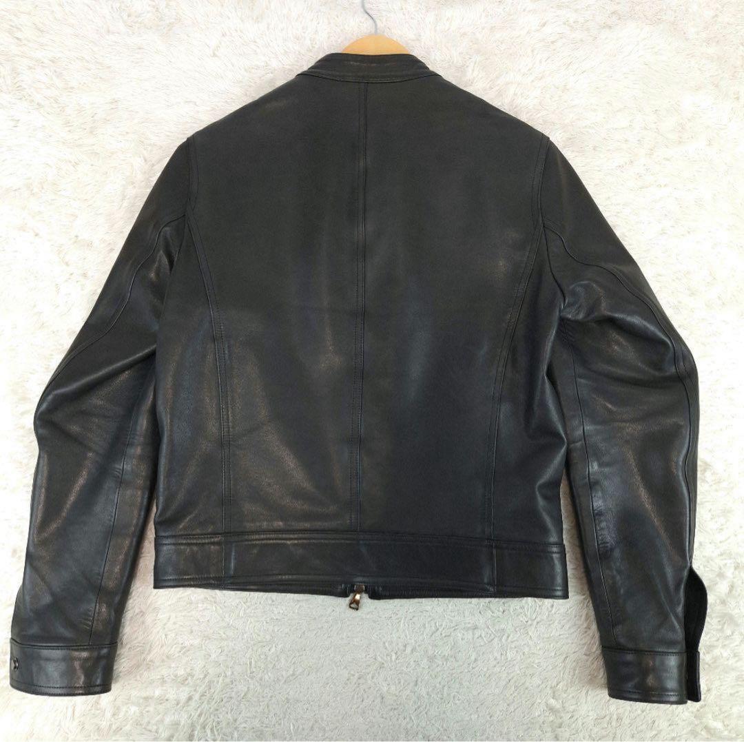 EMMETI　ラムレザー　シングルライダース　JURI　ブラック　46 M