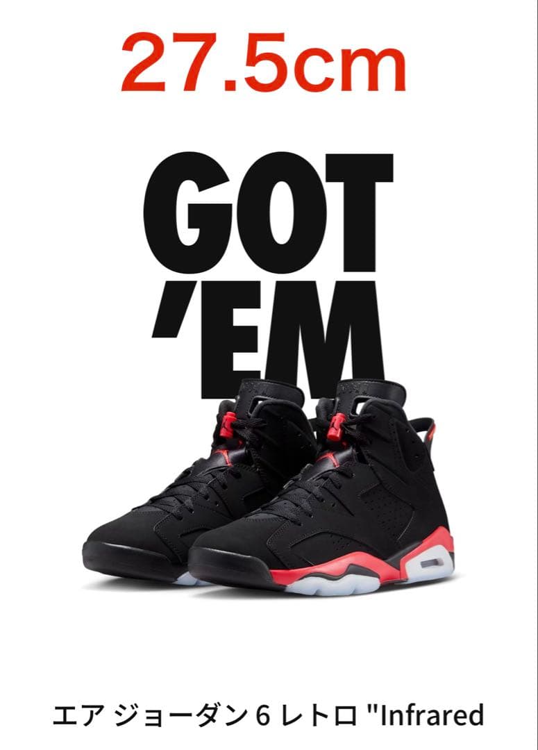 NIKE AIR JORDAN6 インフラレッド エアジョーダン6 27.5cm