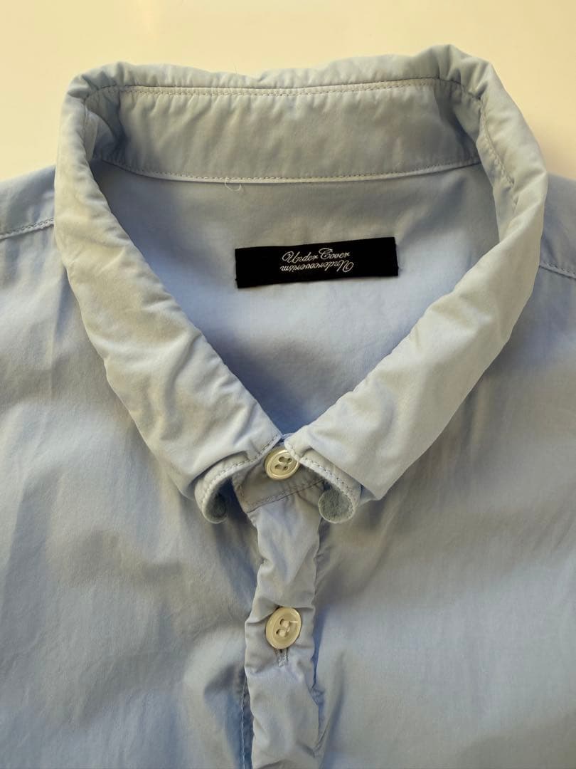 レ*ニ様 UNDERCOVER　縮絨加工　レギュラー シャツ ブルー