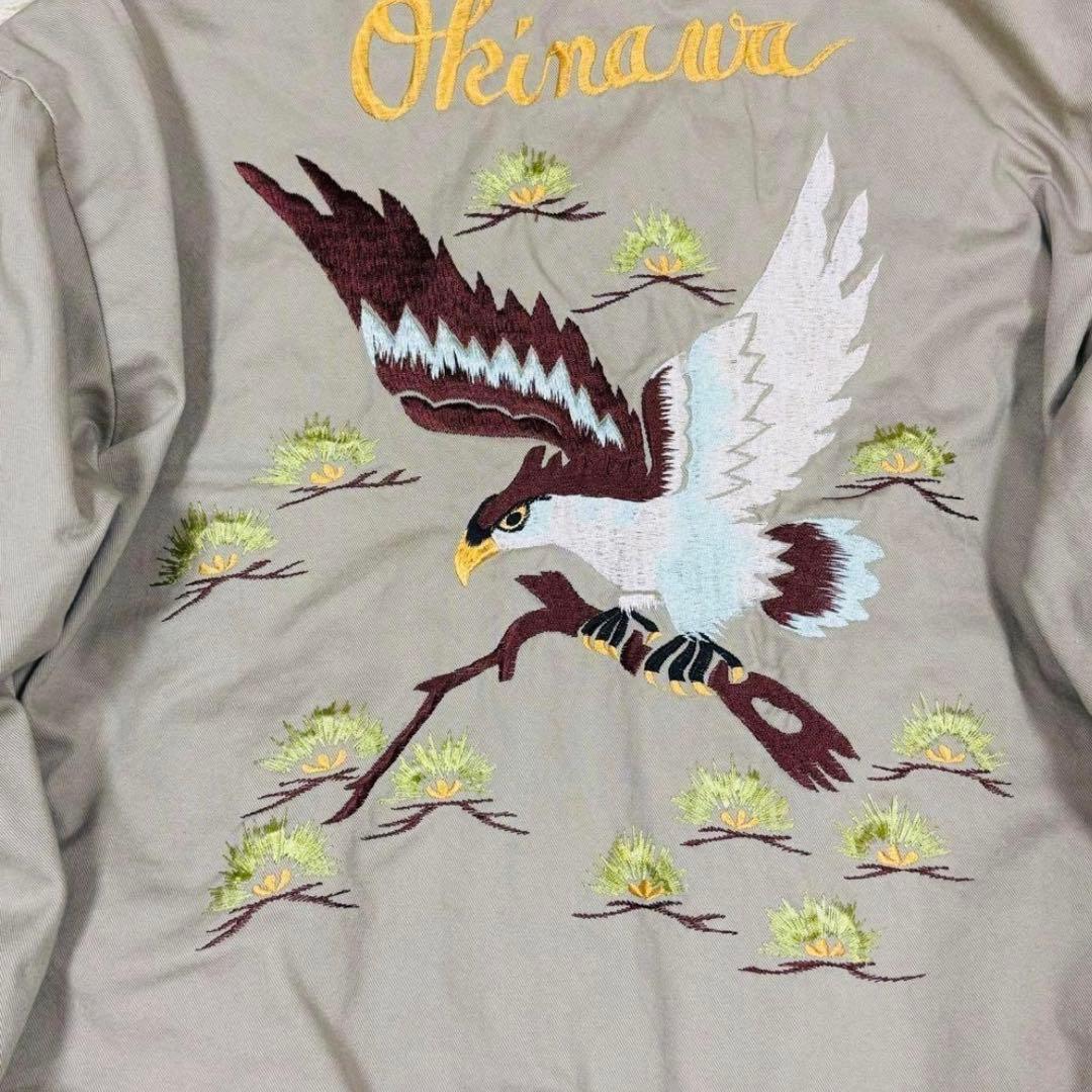 極稀少　東洋テーラー　別珍　スカジャン　沖縄MAP×EAGLE 襟付き
