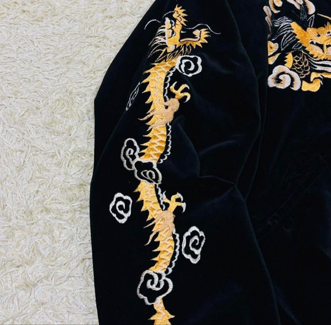 極稀少　東洋テーラー　別珍　スカジャン　沖縄MAP×EAGLE 襟付き