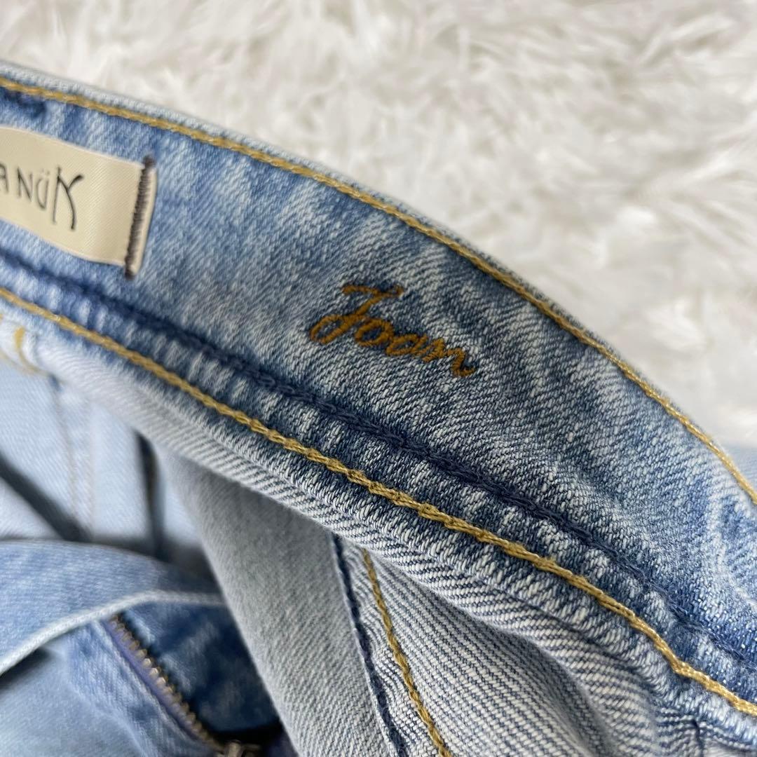 新品未使用 YANUK ヤヌーク JOAN ルーズストレートデニム 22