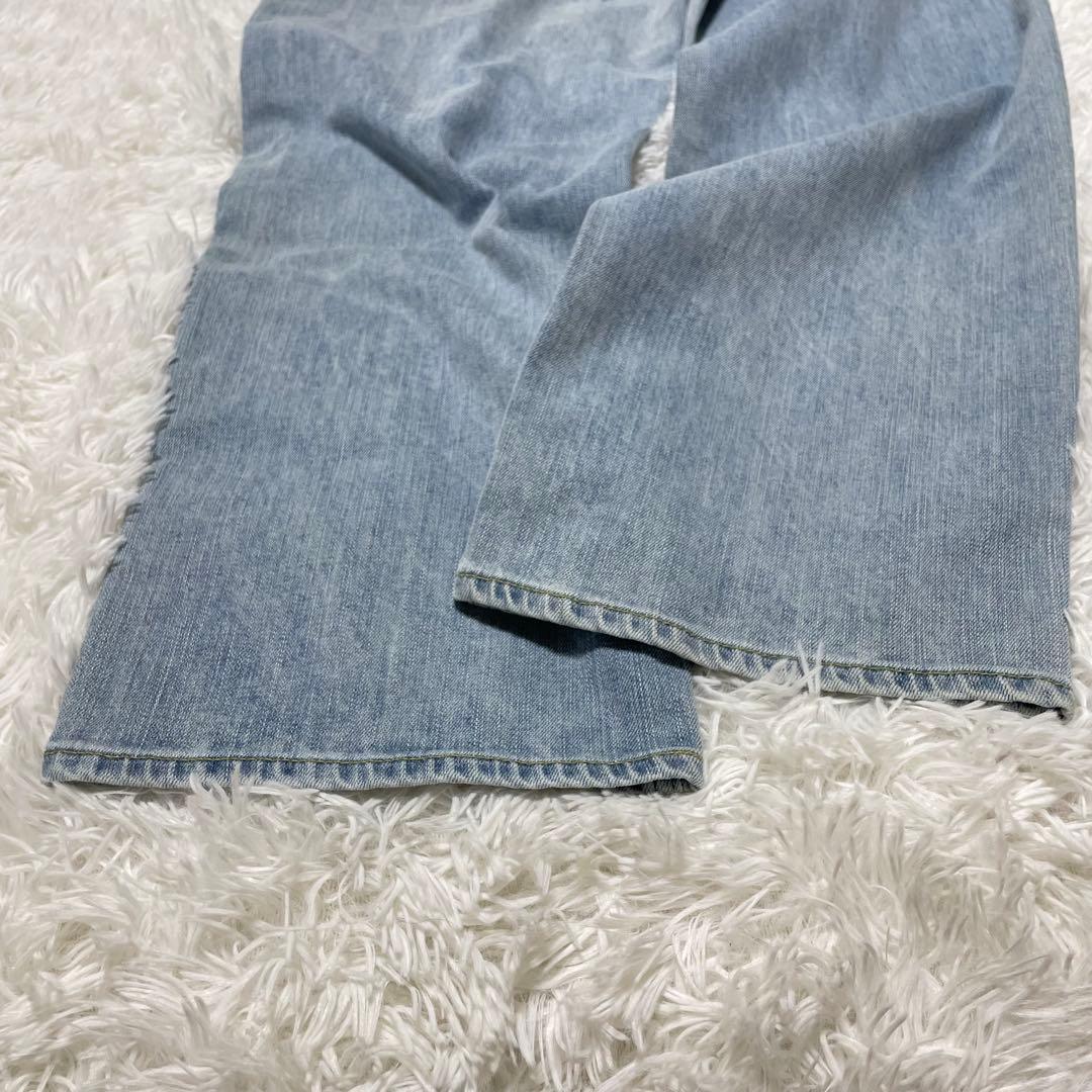 新品未使用 YANUK ヤヌーク JOAN ルーズストレートデニム 22