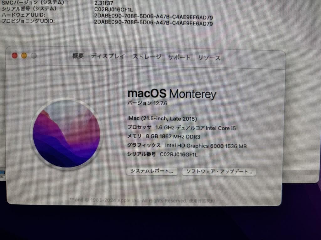 d*m様 Apple iMac SSD 1TB