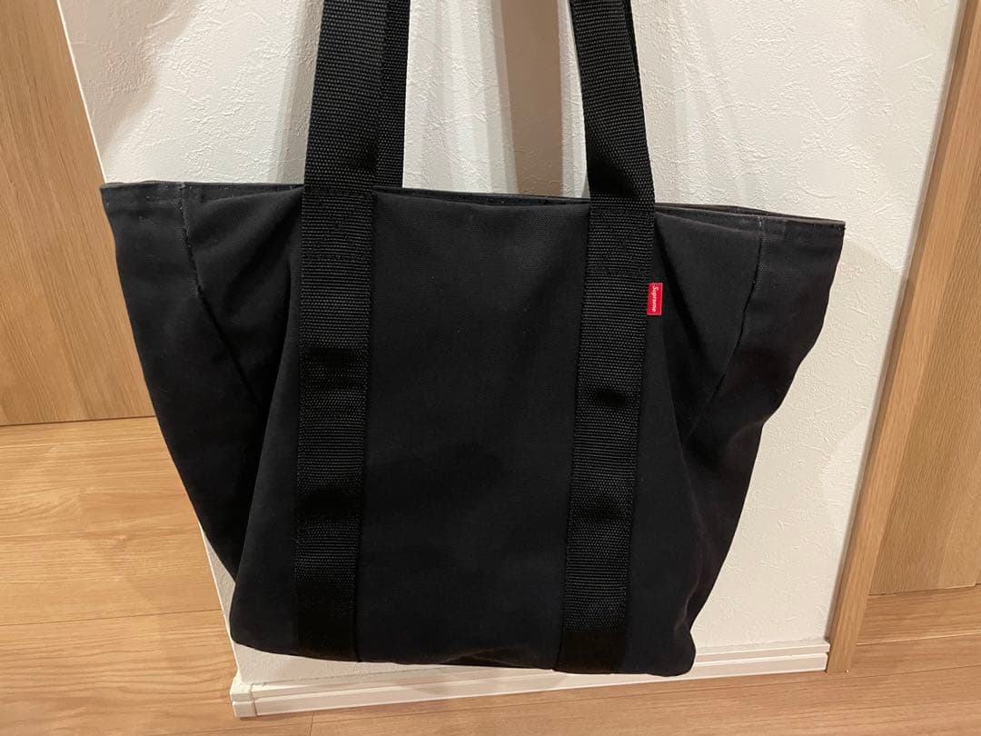 Supreme 黒 トートバッグ