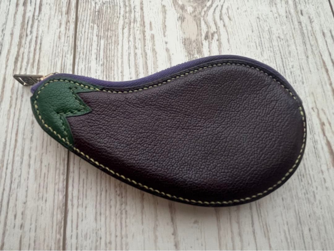 エルメス ケース 小銭入れ 茄子 ナス フルーツモチーフ