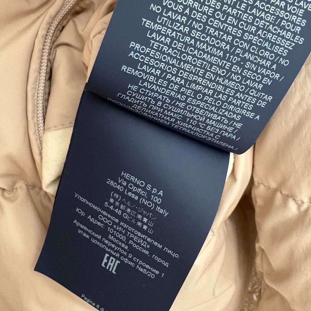 ヘルノ　ダウン　コート　ジャケット　レディース　ポーラテック　ファー