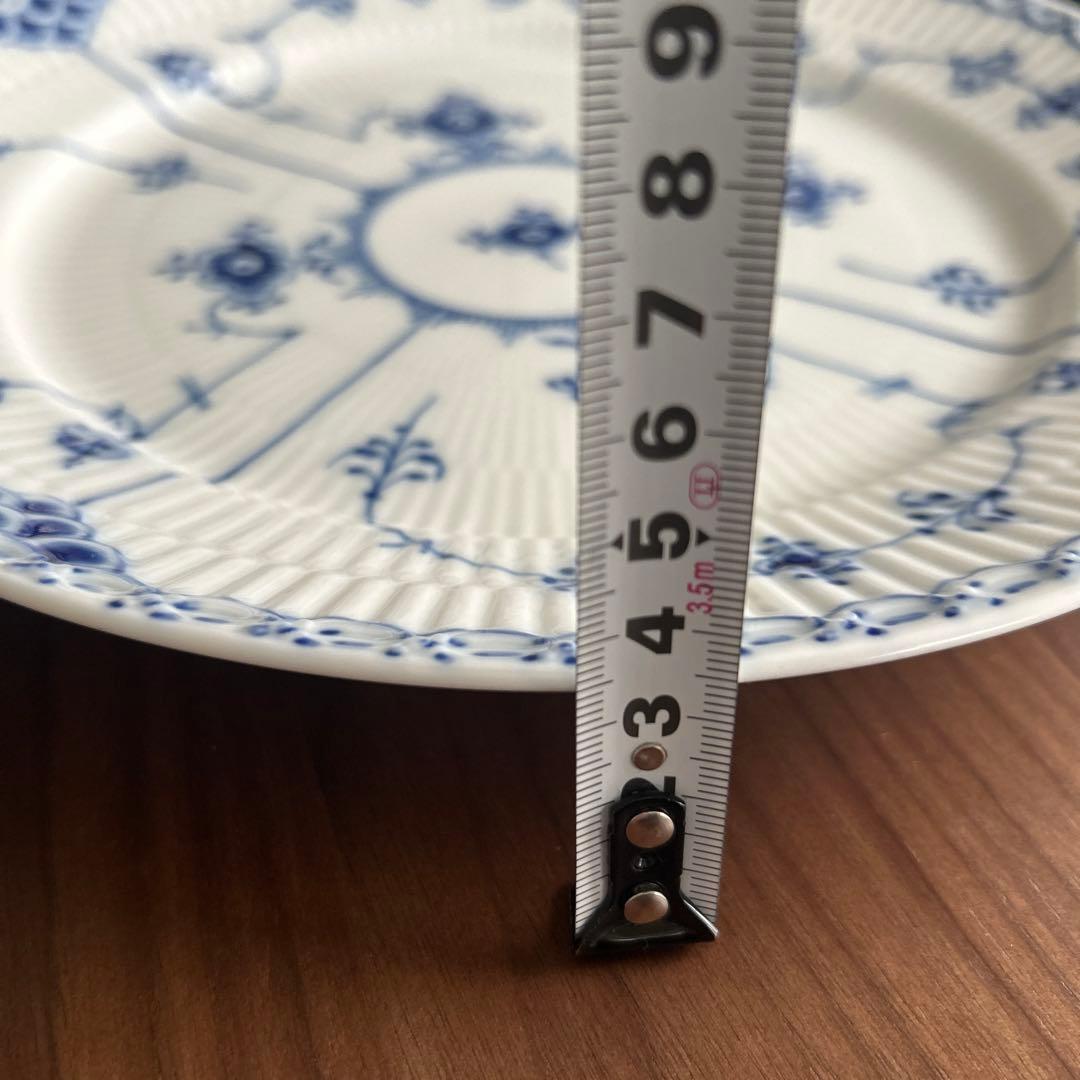 ロイヤルコペンハーゲン　ブルーフルーテッド　ハーフレース　プレート　大皿