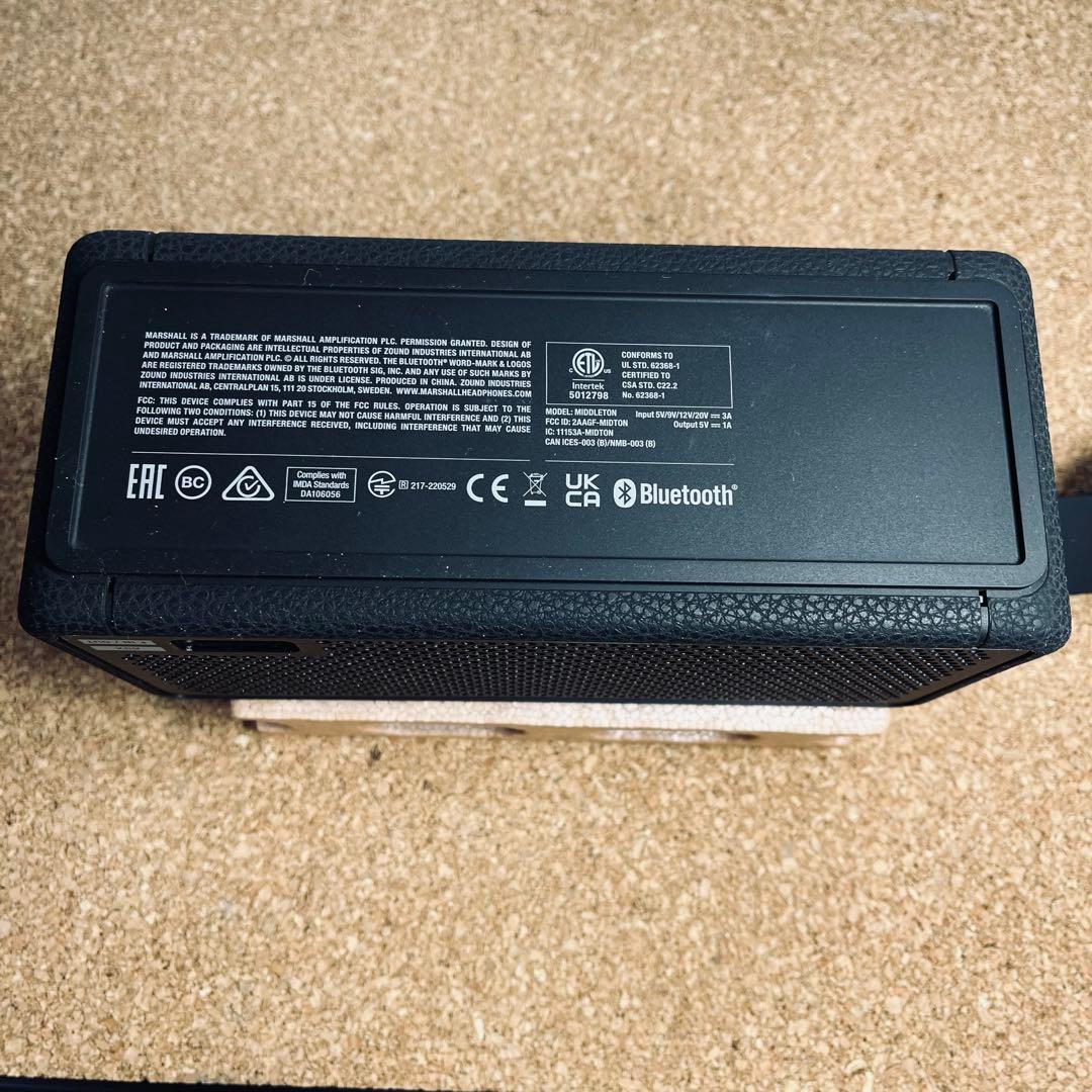 Marshall .MIDDLETONワイヤレススピーカー /AC充電ケーブル