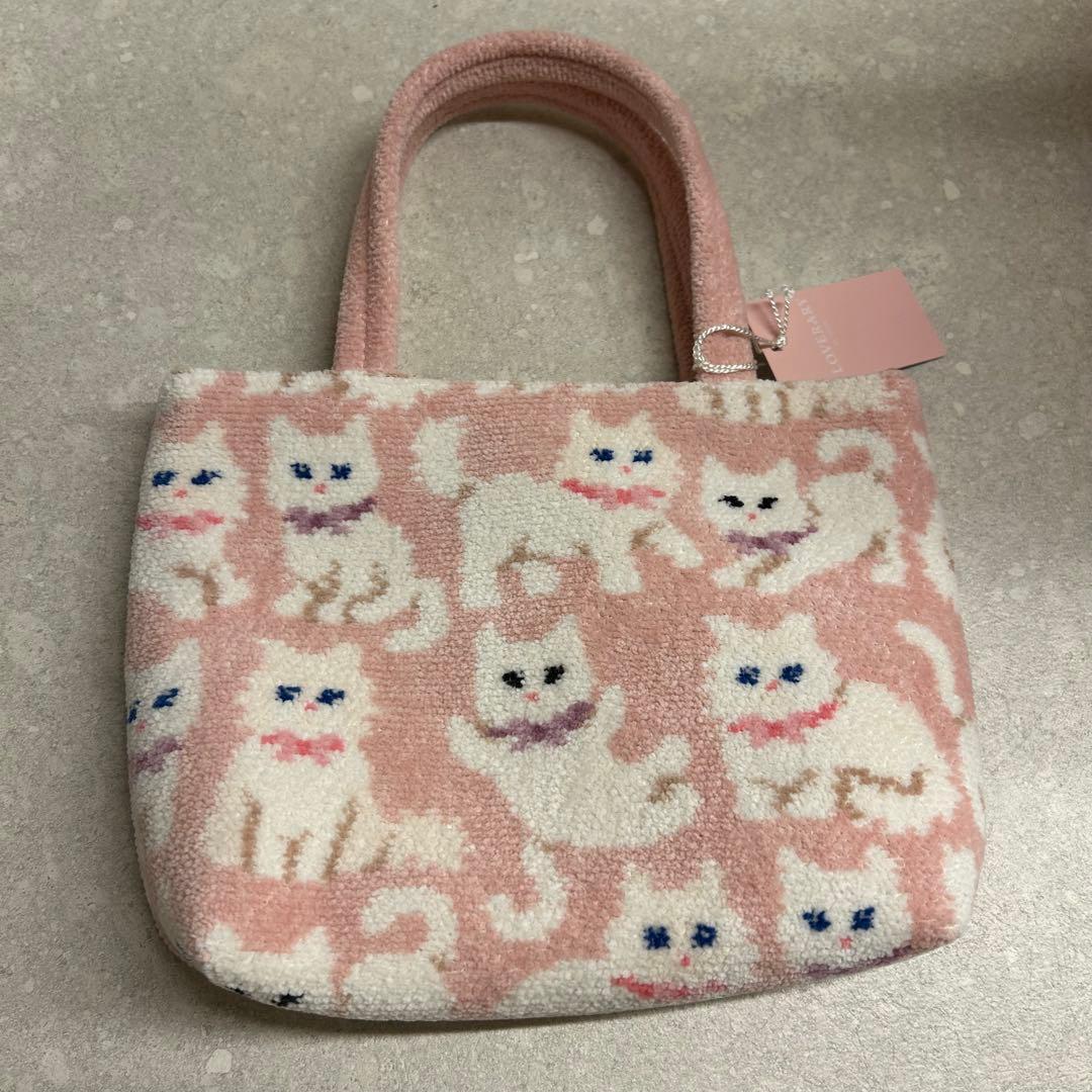 完売品 FEILER モフモフネコチャン バッグ