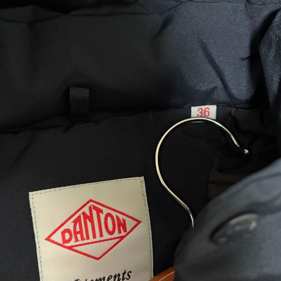 ☆ほぼ未使用品☆DANTON ダントン　ダウンベスト　濃紺ダークネイビー L相当