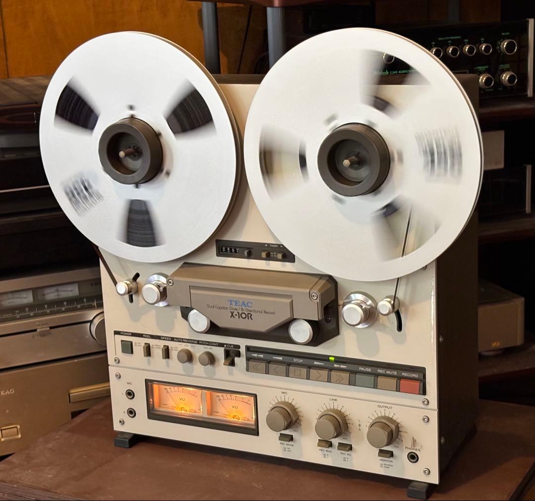 TEAC Ｘ-10R オープンリールデッキ 通電確認済みメタルリール2本付き