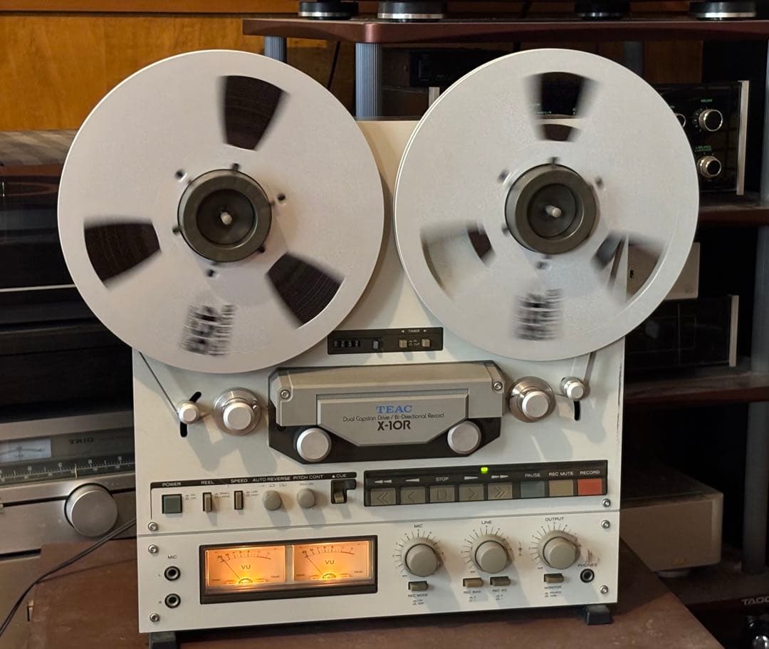 TEAC Ｘ-10R オープンリールデッキ 通電確認済みメタルリール2本付き