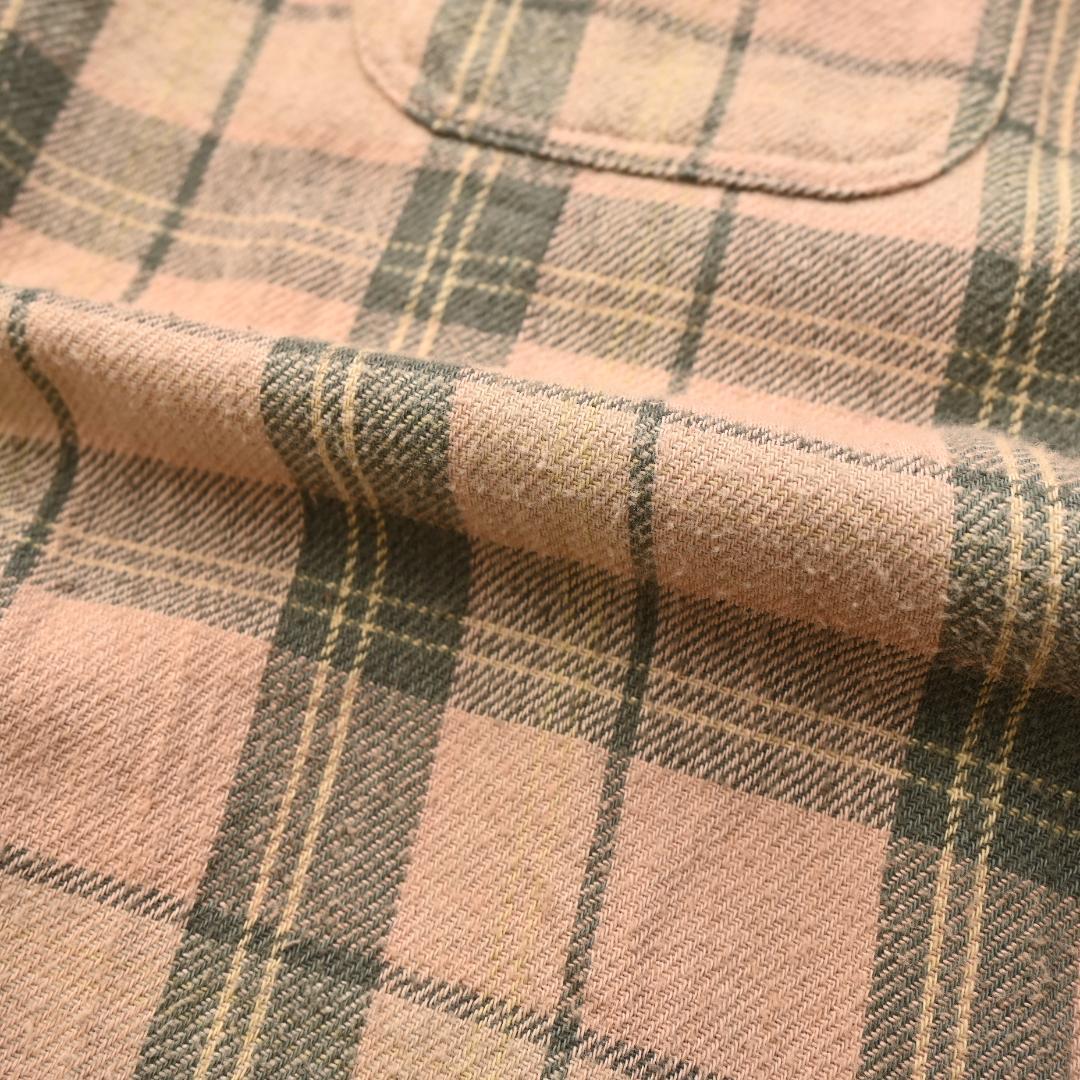 RRL ダブルアールエル 長袖 ネルシャツ チェック XS ベージュ