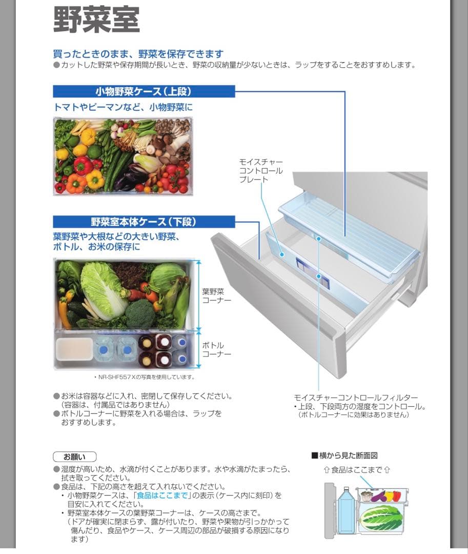 2021年 パナソニック450L 6ドア 冷凍冷蔵庫 NR-SPF457X-N