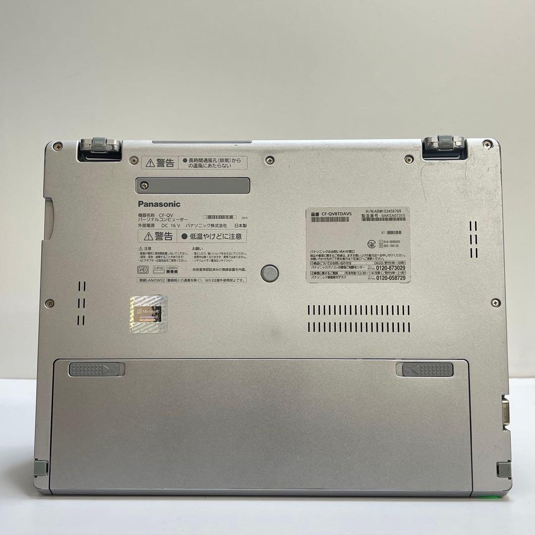 Windowsノート本体 #748 2in1 PANASONIC CF-QV8 i5-8365U OFFi