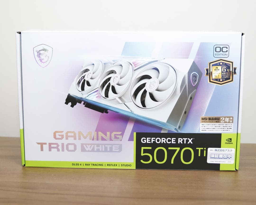 MSI GeForce RTX 5070 Ti OC Edition 箱のみ