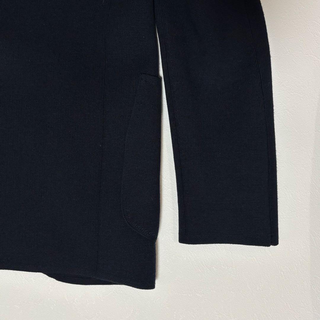 991サルタンウール ニットジャケット ネイビー 48 M相当 定価10.8万