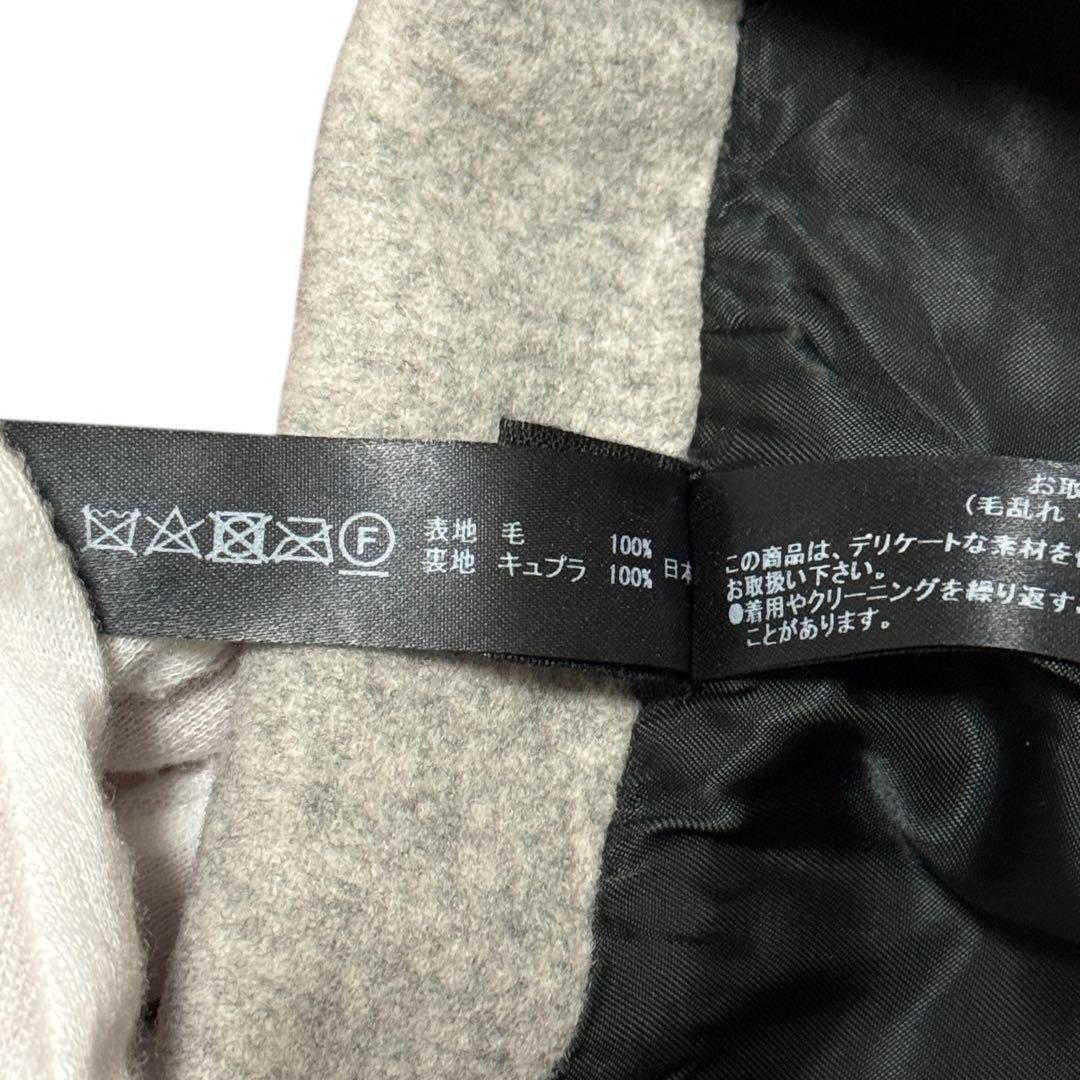 wjk fine wool chester チェスターコート グレー メンズ S