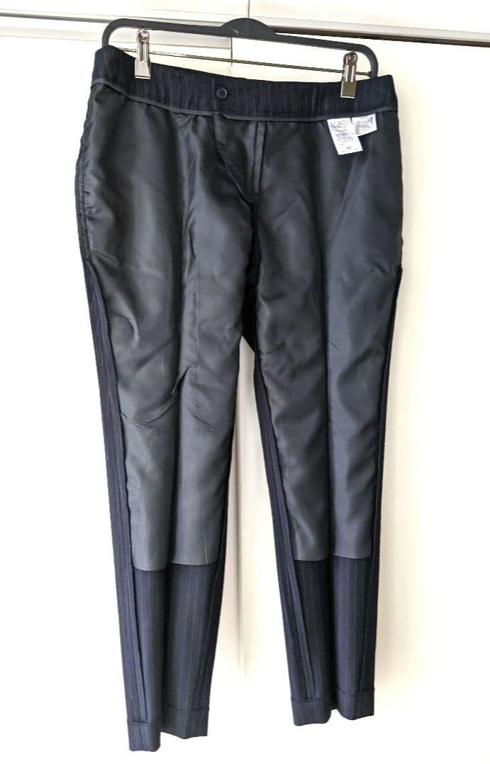 【美品】スーツカンパニー　イタリア　REDA ネイビー ストライプ スーツ XL