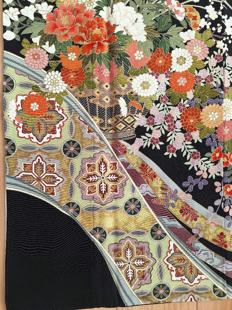 着物リメイクワンピース3695