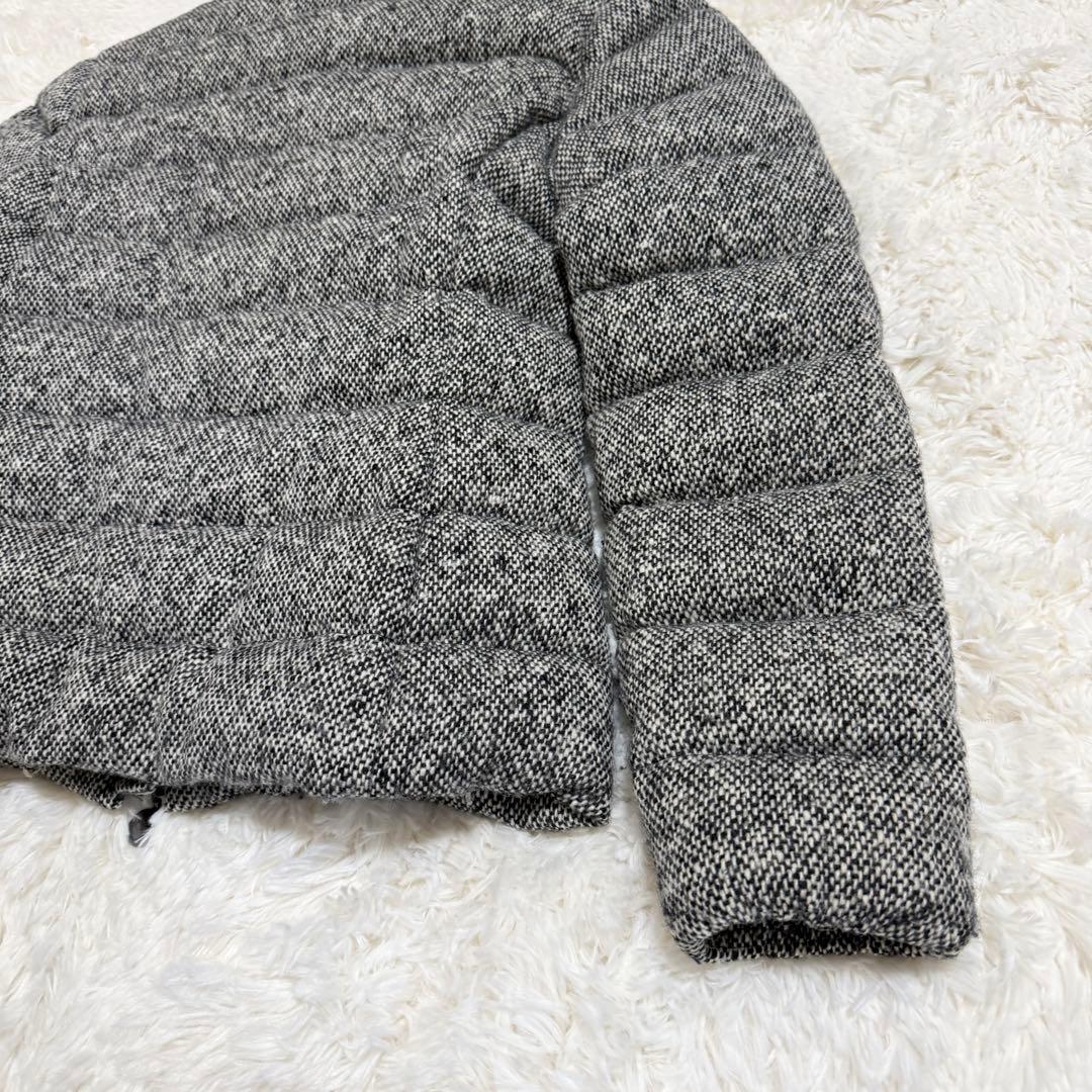 【美品】モンクレール ASTERE 2way ダウンジャケット ツイード 00