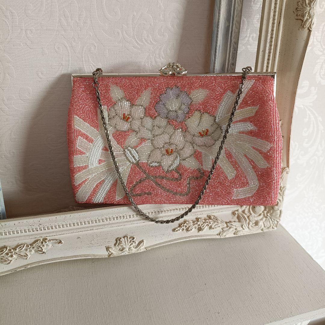 アンティークピンクの着物に作り帯セット