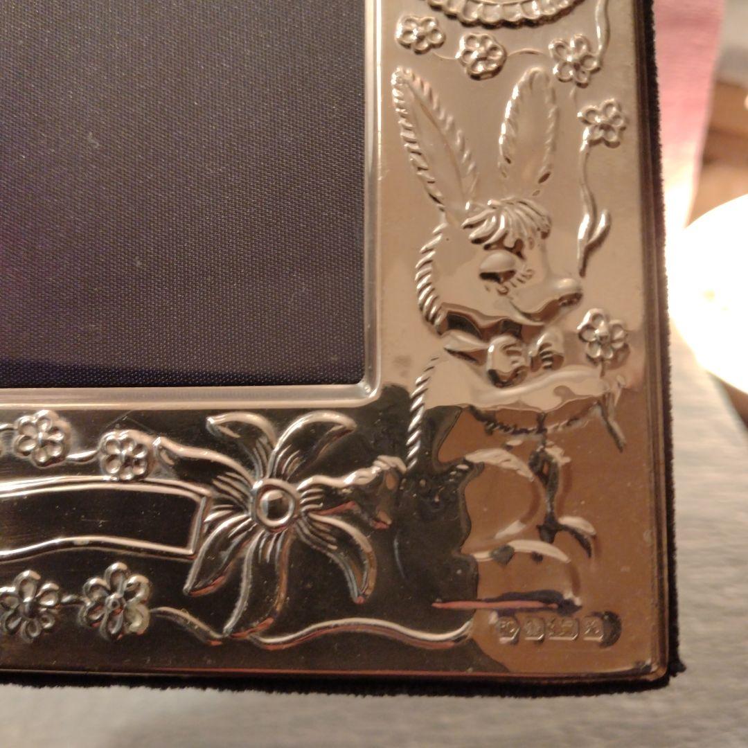 めめ　イギリス製　純銀　ベビーフォトフレーム