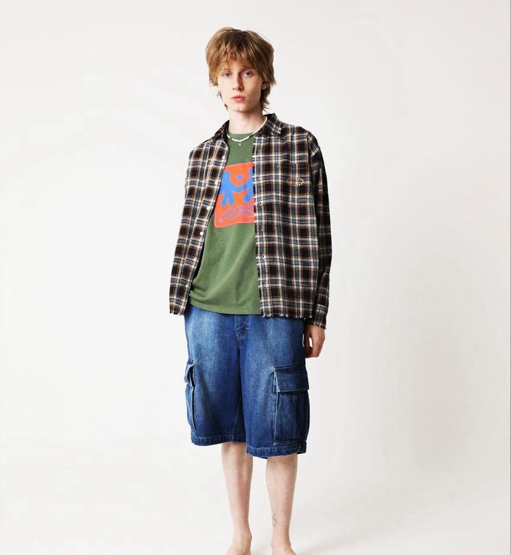 afb チェックシャツ