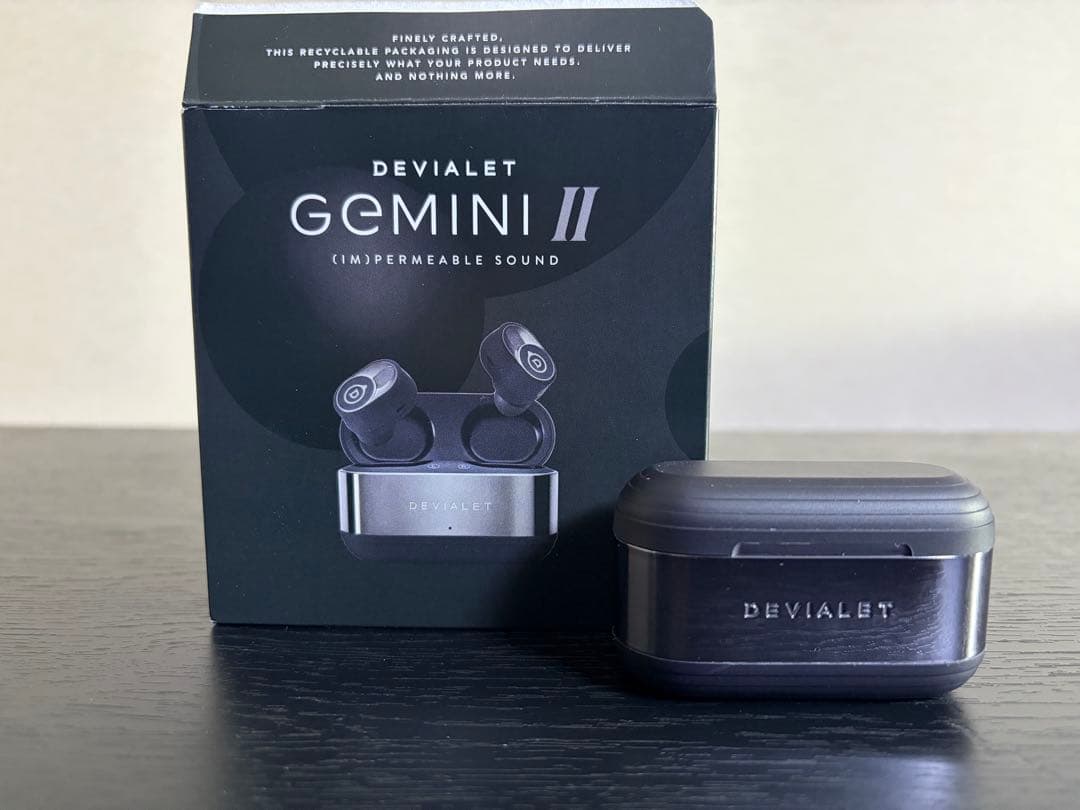 完全ワイヤレスイヤホン Gemini II MATTE BLACK LR161