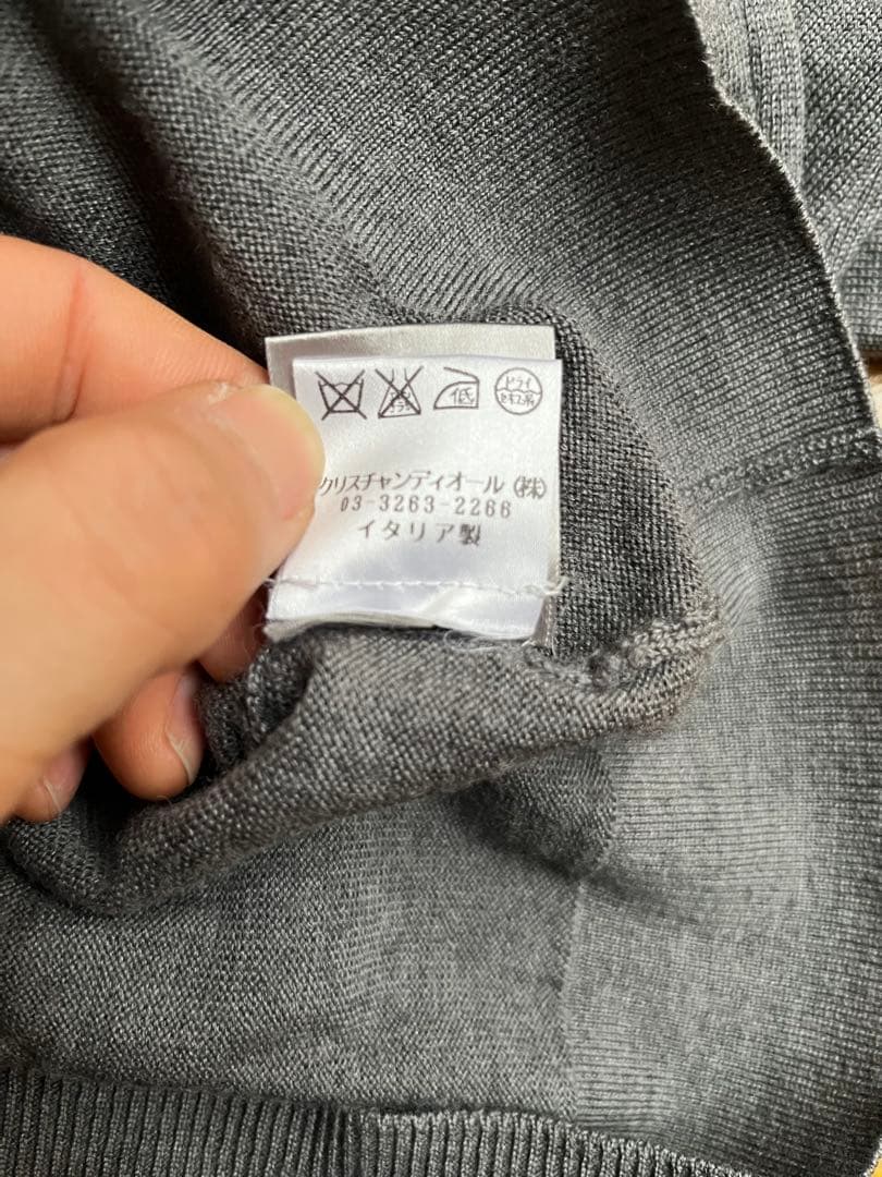 ディオールオム エディスリマン Vネック ニット XS 07SS 07AW